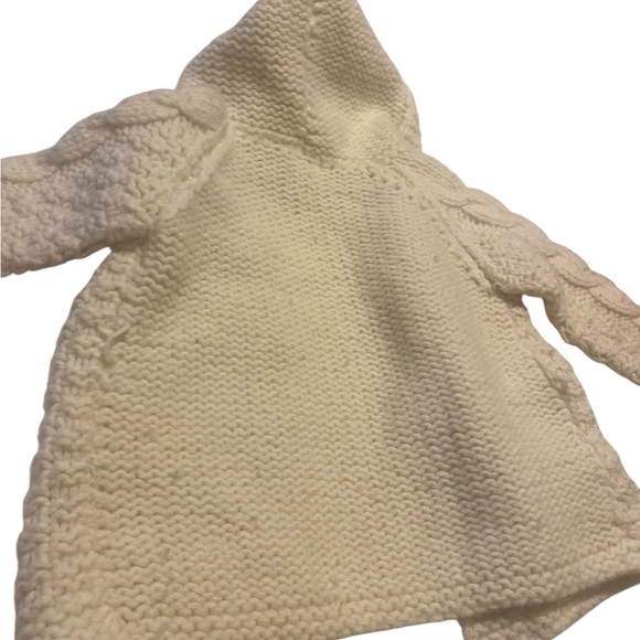 Hand knitted by Grazia made in Italy merino wool vintage toddler cardigan sz 2T - Picture 9 of 11